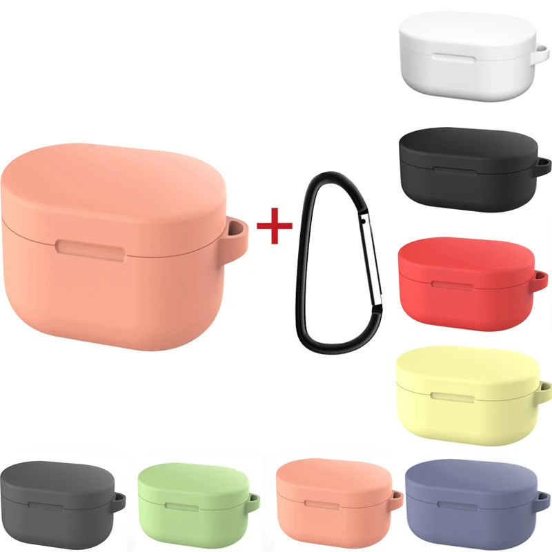 Силиконовый чехол с пряжкой для Red mi AirDots Air dots, чехол, беспроводной Bluetooth чехол s, мягкий ТПУ чехол