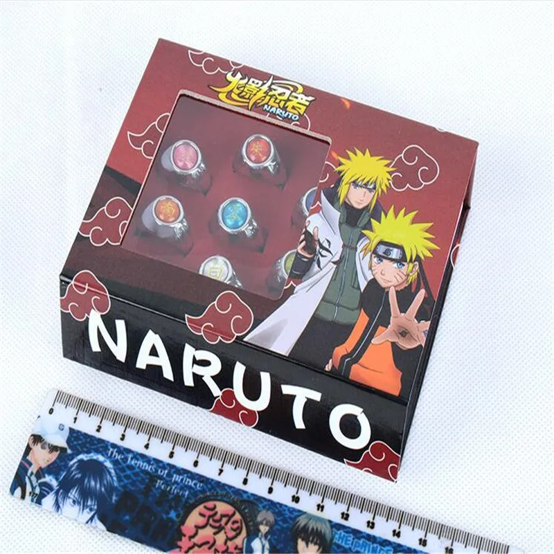 Ботинки в стиле аниме «Naruto Косплэй кольцо Akatsuki Учиха Косплэй костюм Member's набор колец подарки A749