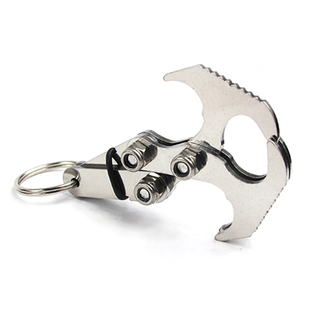 

1Pc New Multifunctional High Quality Stainless Steel Survival Magnetic Folding Grappling Hook Outdoor Climbing Claw Accessories