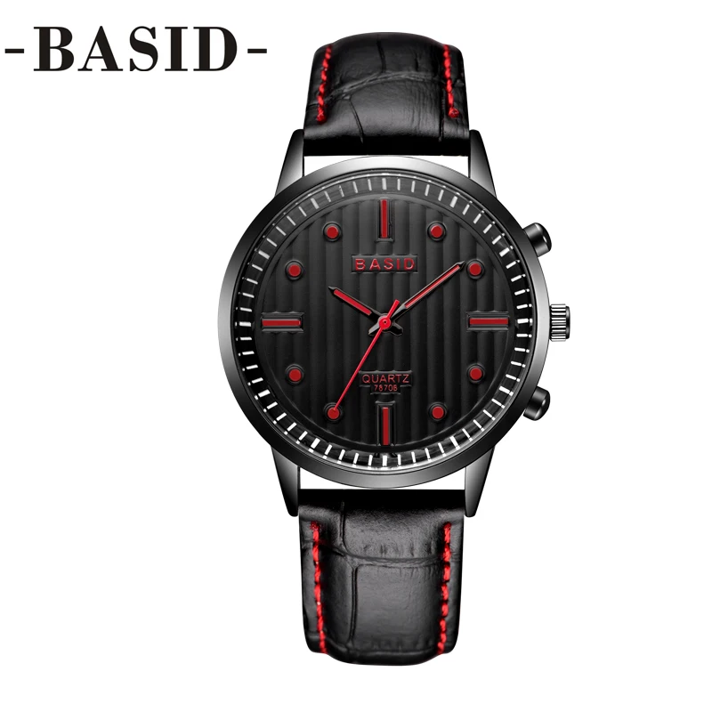 Часы наручные BASID мужские/женские кварцевые спортивные модные повседневные