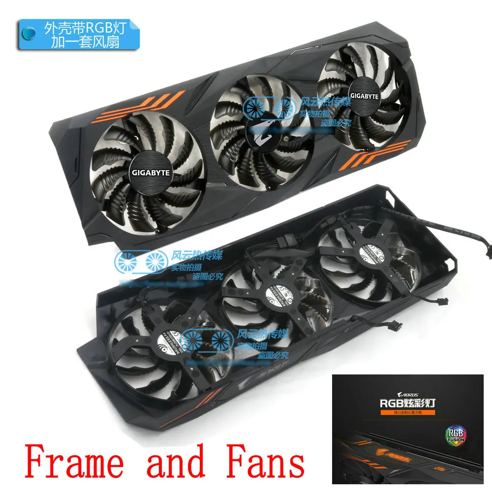 Для Gigabyte AORUS GTX1070Ti 8G GTX1060 6G видеокарта вентилятор охлаждения PLD08010S12HH