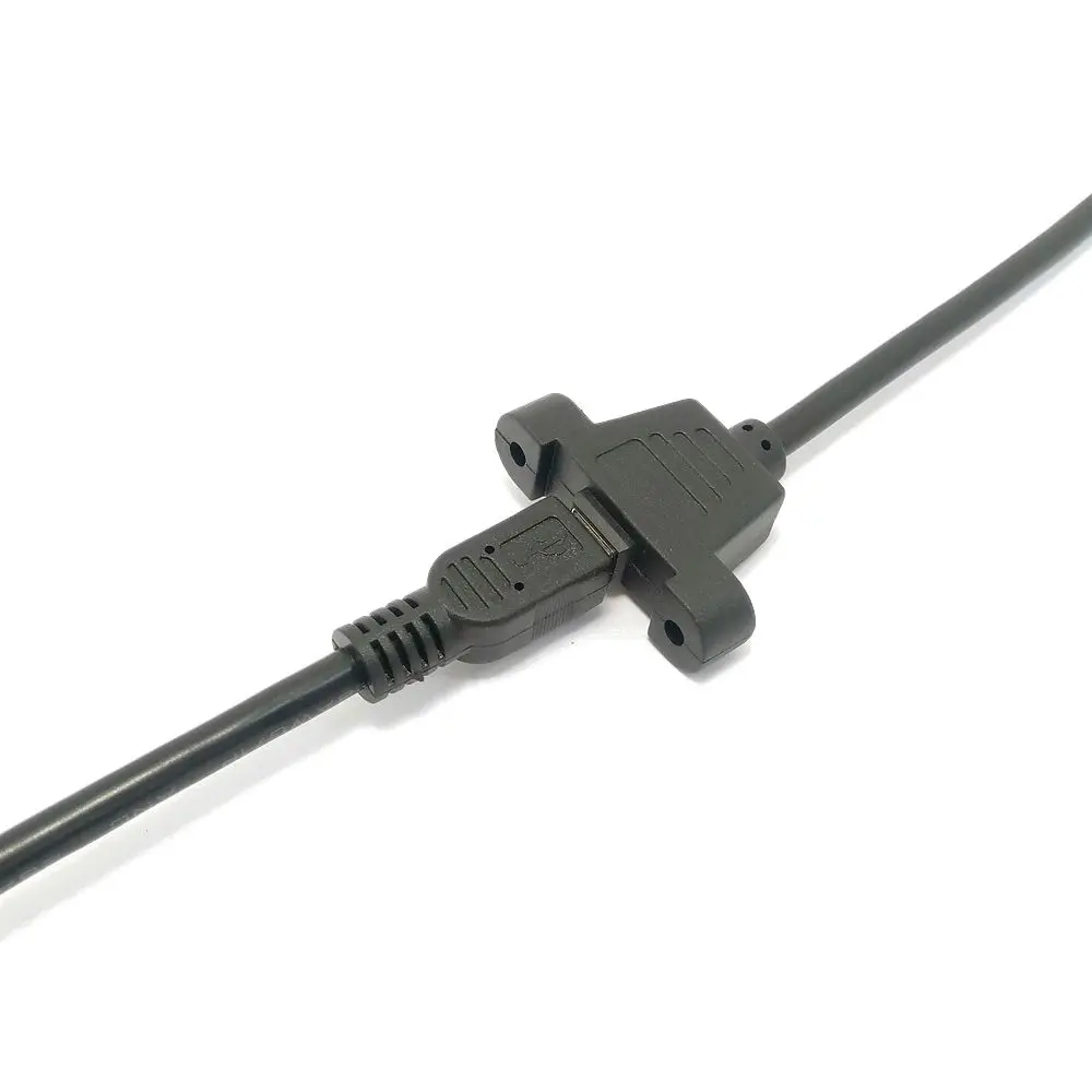 Панельное крепление с винтовым замком 0 3 м/0 5 м мини USB 2 штырь гнездо расширение M/F
