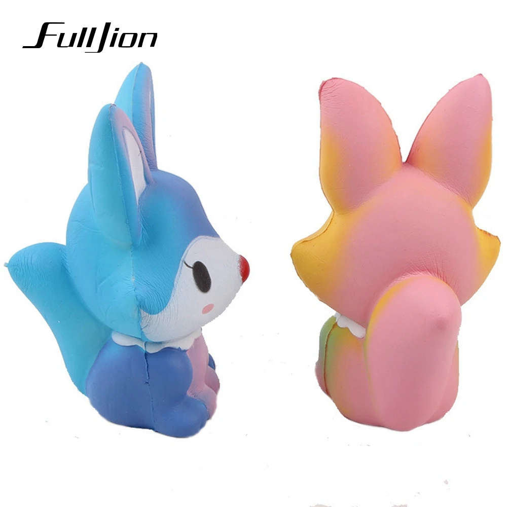 Fulljion Stress Relief Toys Fox Squishy Surprise Gadget Squishi Kawaii Popular Squeeze Fun Gags Practical Jokes | Игрушки и хобби