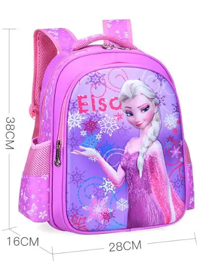 New Elsa Princess Beauty Castle Girl Baby Children Nursery School bag Bagpack Schoolbags Kids Snow Queen Student Backpacks | Багаж и сумки