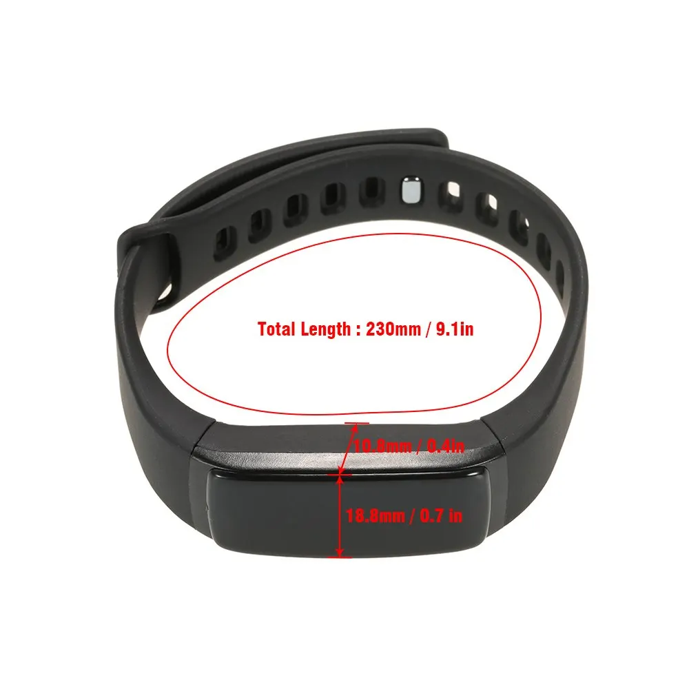 Смарт браслет с сенсорным OLED дисплеем пульсометром и отображением артериального