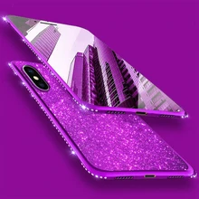 Роскошный Алмазный чехол для iPhone XS MAX XR Силиконовые мягкие
