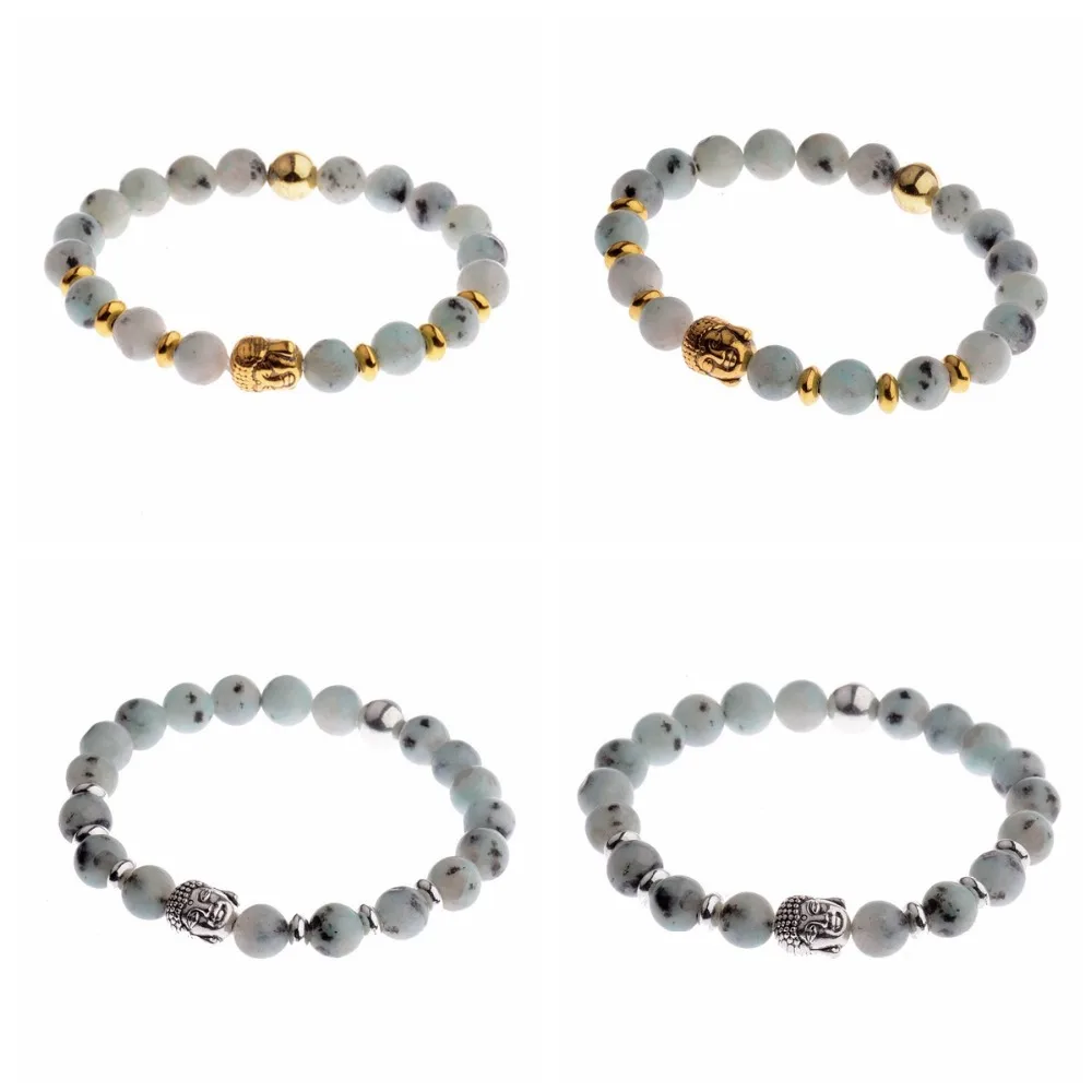 Голова Будды 8 мм искусственный зеленый камень унисекс высокое качество Сплав