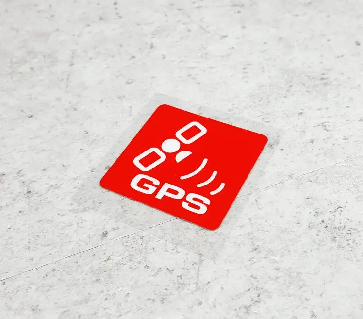 RED Противоугонная gps-система слежения, стикер, предупреждающая этикетка, отражательная Виниловая наклейка для автомобиля, motocrclye, велосипедная наклейка - Название цвета: RED