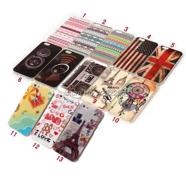 For iphone 6 4.7 inch UK. US. flag Vintage Windbell soft case free shipping|case beats|case referencecase wireless |