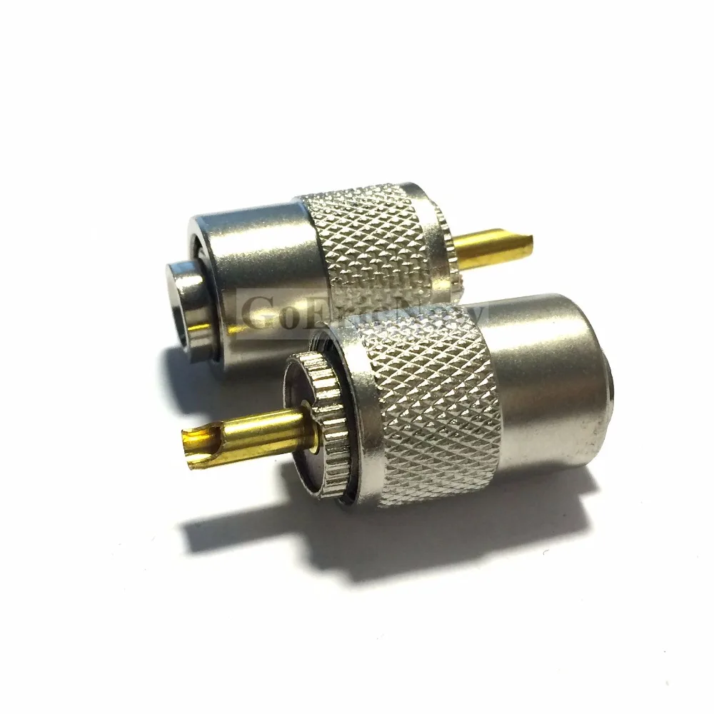 1 шт. RF Coax UHF PL 259 мужской паяльник разъем для RG8 RG213 LMR400 7D FB RG8X коаксиальный кабель