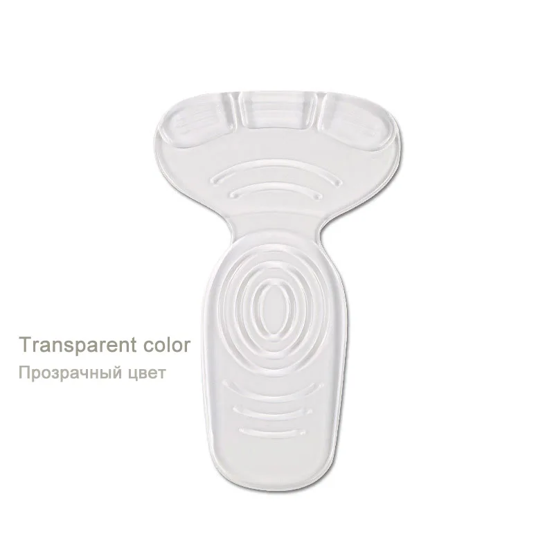 Transparent Color Т-образные фиксаторы на высоком каблуке, стельки для поддержки стопы, ортопедические стельки для обуви, защитные подушечки для ног для женщин - Цвет: Transparent Color