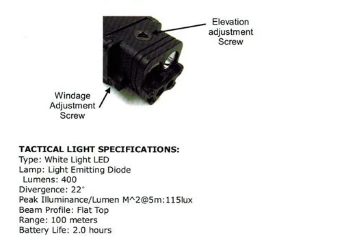 Тактическая охотничья вспышка светильник DBAL PL светодиодный с красным лазером и