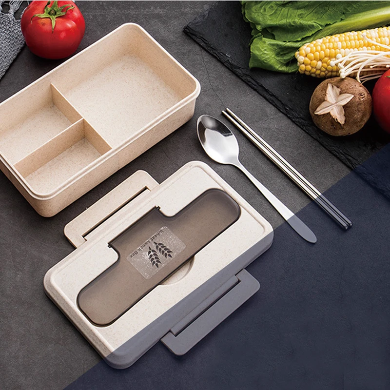 Пшеничная соломенная коробка для обедов микроволновая печь Bento box контейнер