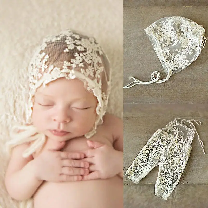 Кружевной Цветочный комбинезон для новорожденных девочек шляпа реквизит