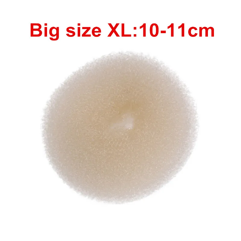XL White Новая мода для женщин леди волшебное формирователь пончик волос кольцо Булочка Аксессуары инструмент для укладки XL/2XL большой размер легко ручка - Цвет: XL White