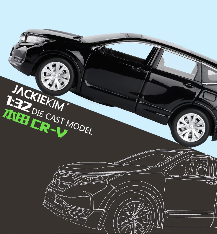 1/32 Honda CR-V Diecasts& Toy Vehicles модель автомобиля со звуком и светильник коллекция автомобиля игрушки для мальчика Детский подарок на день рождения