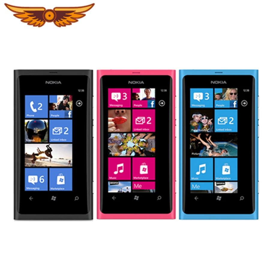 Разблокированный Nokia Lumia 800 Windows 7 5 сотовые телефоны 16 Гб ROM 3G GPS WIFI 3 дюйма 8 Мп камера