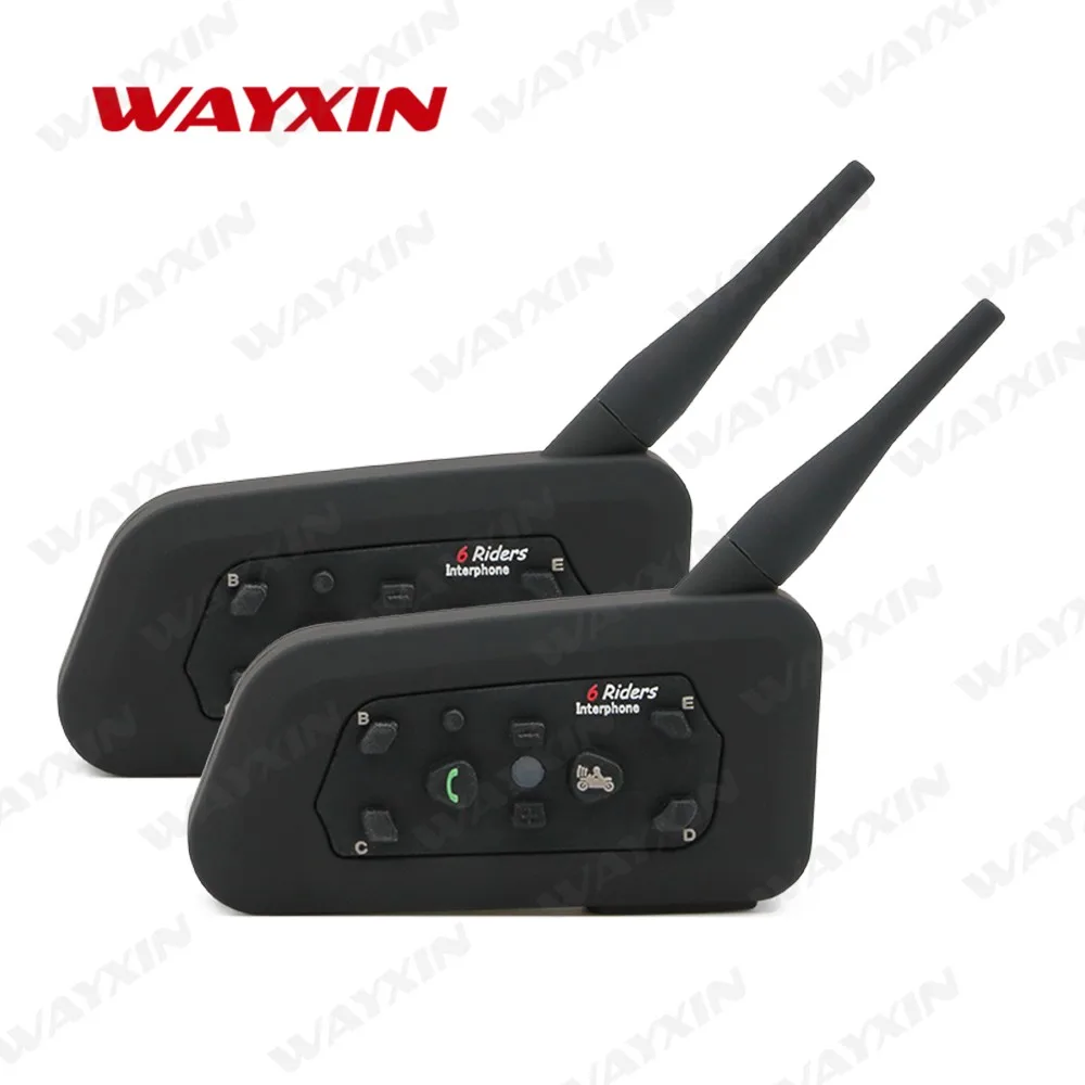 2 шт. 2018 Новый R6 1200 м мотоцикл Bluetooth шлем гарнитуры домофон для 6 ездоков BT