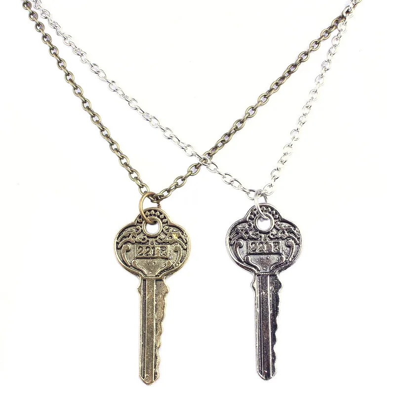 Модное ювелирное изделие в форме ключа кулон ожерелье ключ к 221b Шерлок цепи ТВ
