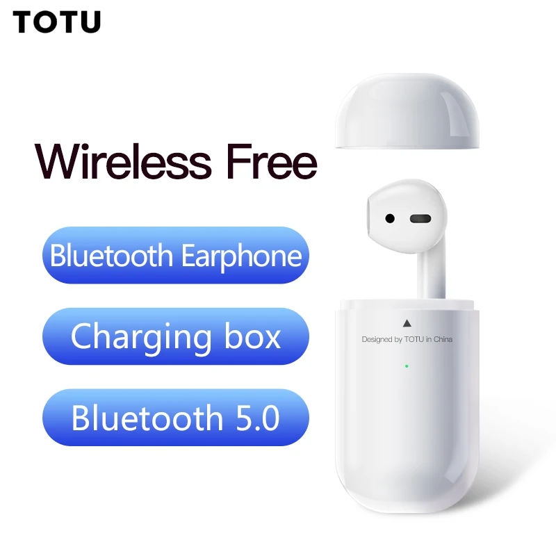 TOTU мини беспроводной Bluetooth наушники вкладыши спортивные с микрофоном бизнес