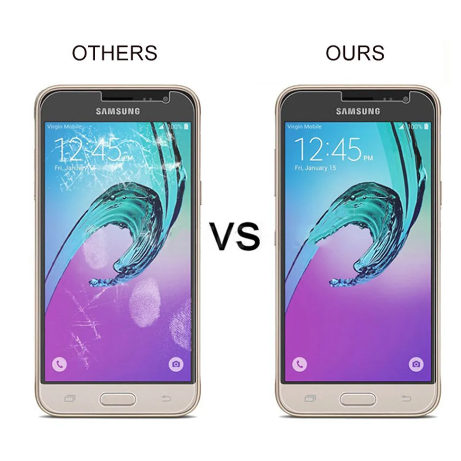 Tempered Glass For Samsung Galaxy J3 J5 J7 2017 2016 9H Screen Protector A3 A5 A7 protection Film | Мобильные телефоны и