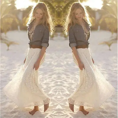 Женские двухслойные шифоновая плиссированная длинная Макси юбки для плавания