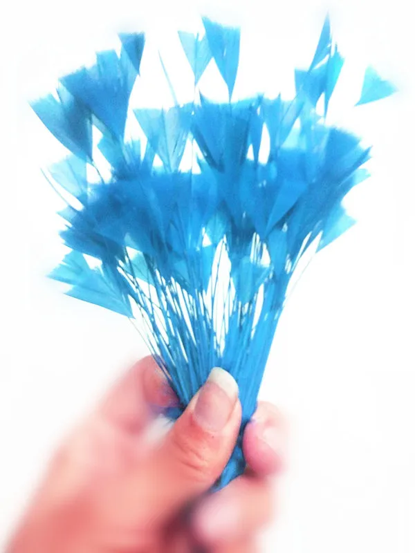 light blue 20 шт. красивые натуральные перья индейки, длинные 4-" /10-15 см, аксессуары для ювелирных изделий diy - Цвет: light blue