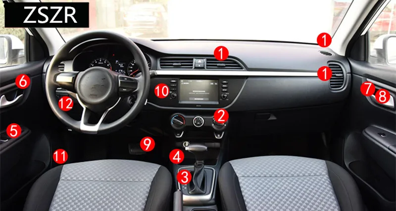 Декоративная рама из нержавеющей стали для Kia K2 2017 Z2EA1139 | Автомобили и мотоциклы
