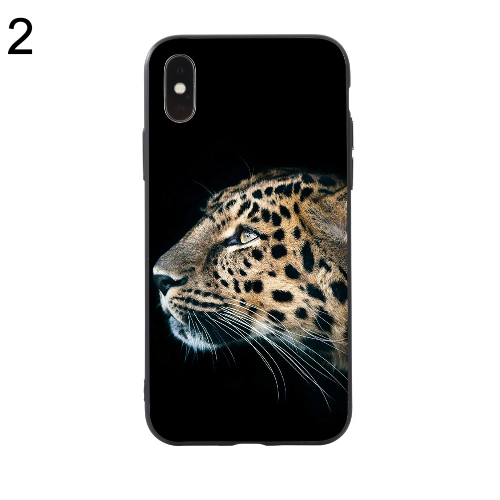 Мода животных леопардовым узором Защитный чехол Крышка для iPhone X 6 S 7 8 плюс |