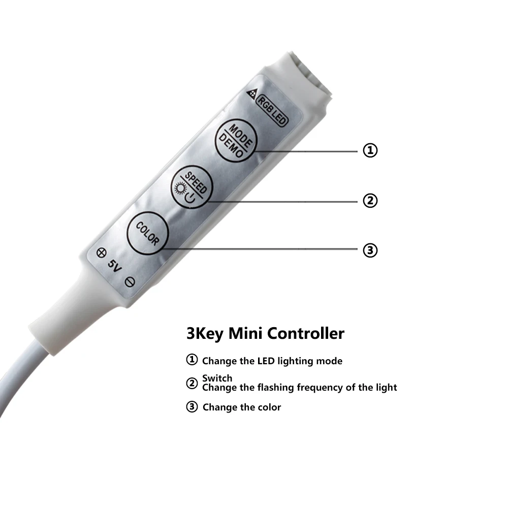 5 в USB светодиодный RGB RF пульт дистанционного управления 17 клавиш/мини 3 клавиши