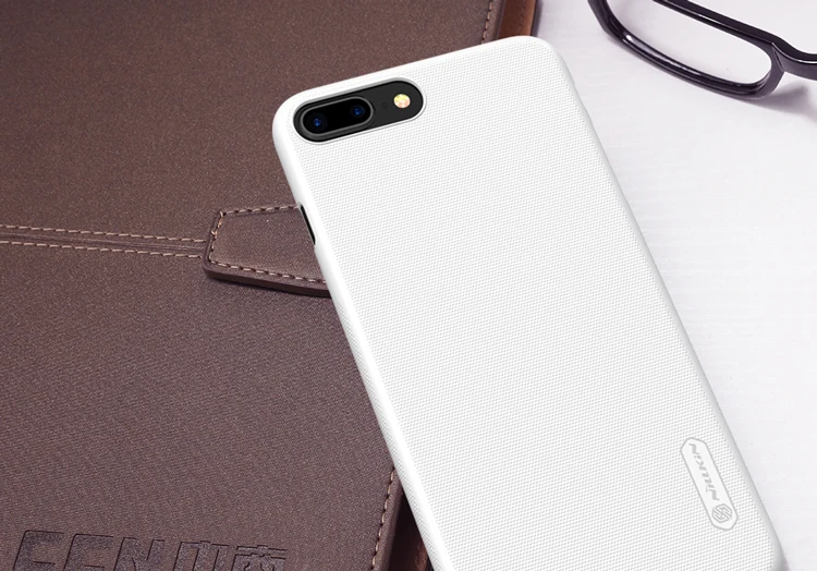 Для iphone 8 Plus Nillkin супер матовый защитный жесткий чехол для задней панели ПК чехол для iphone 8 Plus 5," чехол для телефона+ Защитная пленка для экрана