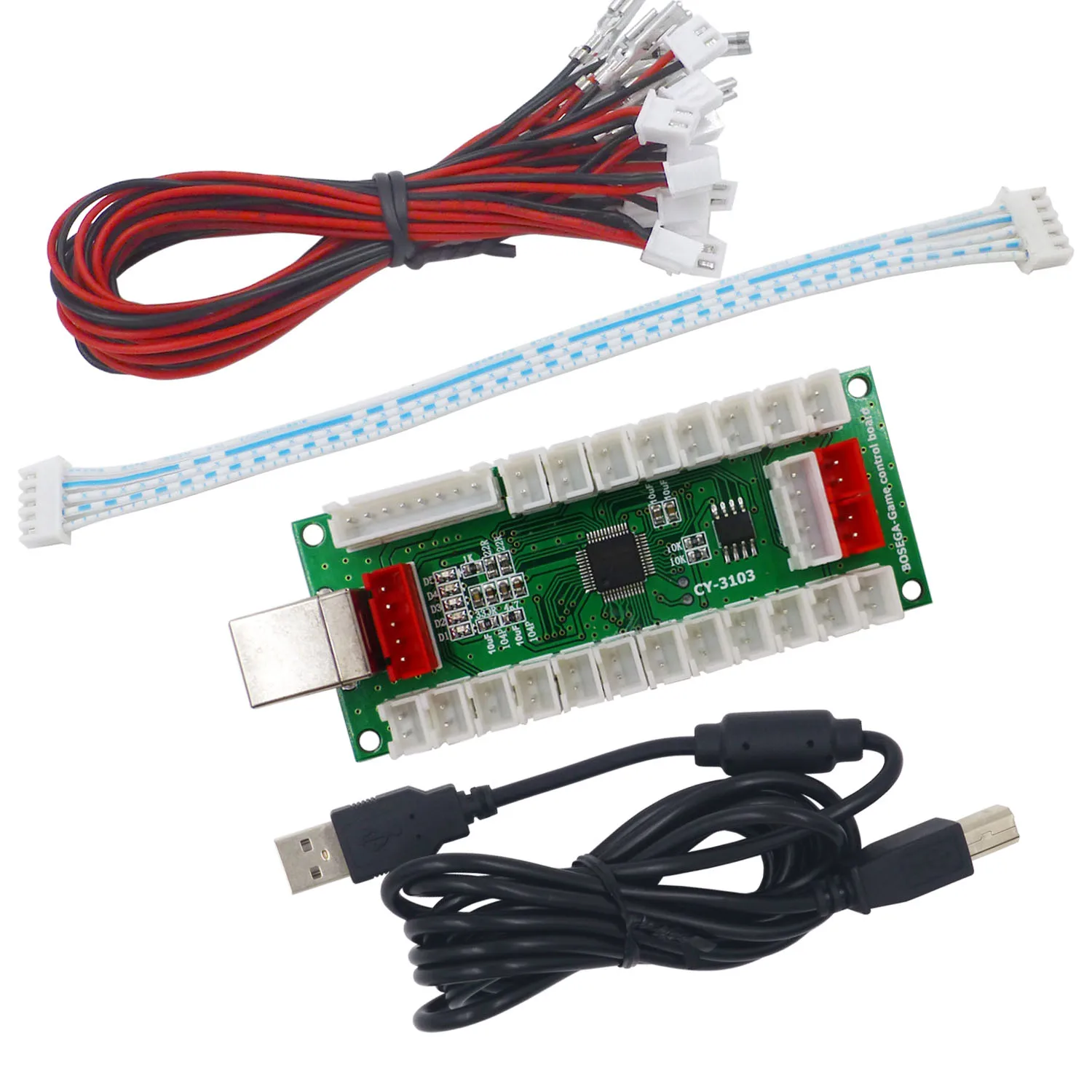 SJ @ JX аркадный USB кодировщик ПК PS3 Android питания 5 В Нулевая задержка джойстик