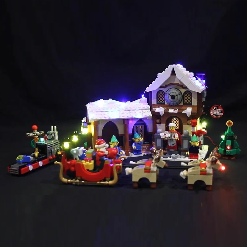 Набор светодиодных светильников для Lego 10245 мастерская Санты отец Рождество
