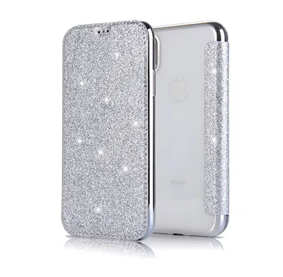 Роскошный кожаный чехол-кошелек, чехол для телефона iPhone 6, 6s, 7, 8 Plus, мягкий чехол с покрытием для iPhone 11 Pro, X, Xs, Max, XR, защитный чехол - Цвет: Sliver