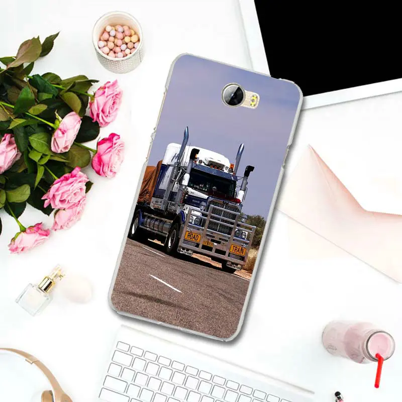 Picture 9 Мягкий ТПУ силиконовый чехол для телефона huawei P8 P9 P10 P20 P30 mate 10 Lite Pro Y3 Y5 Y6 II Honor 7 Smart Super Cool Heavy Truck Car - Цвет: Picture 9