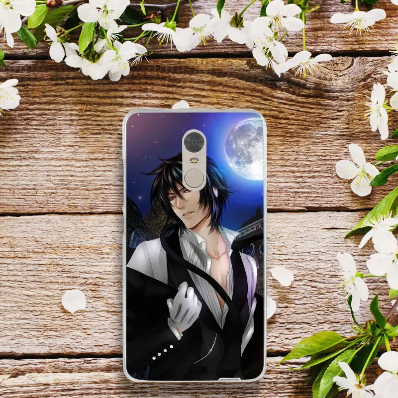 Аниме Черный Дворецкий Kuroshitsuji Мягкий ТПУ телефонные чехлы для Xiaomi Redmi Mi Note 2 3 3S 4X 4A 6 5 5S 5A 6 8 A1 Pro Plus оболочка