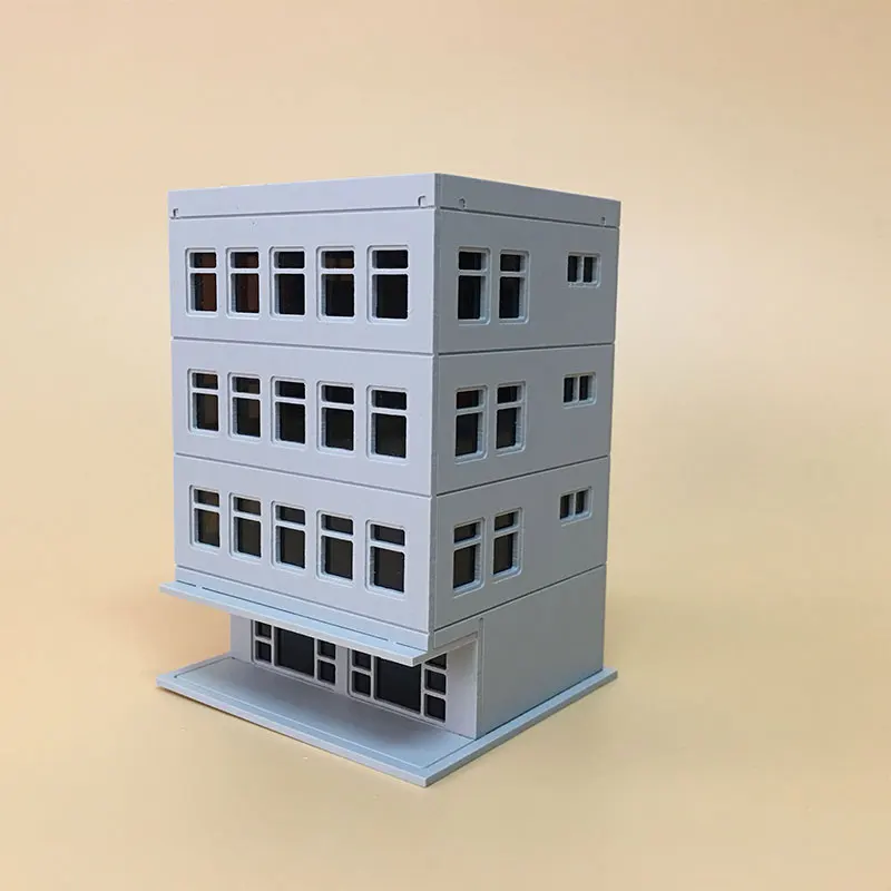 DIY 1: 87 Модель поезд Хо/1:150 N масштаб маленький офис архитектура песочница сцены пластиковые сборочные строительные наборы