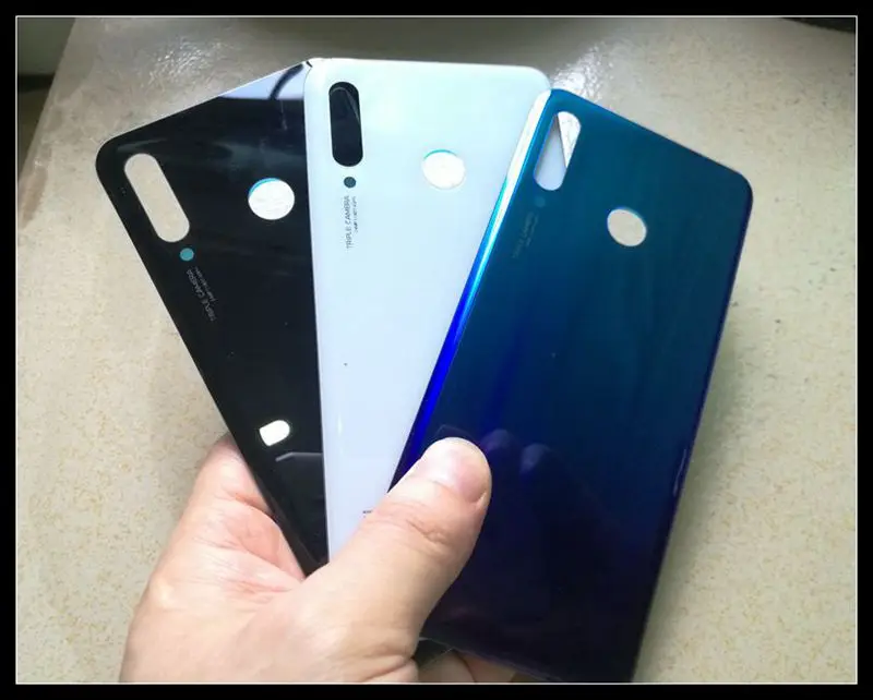 Задняя крышка аккумуляторного отсека для Huawei P30 lite стеклянный корпус чехол с