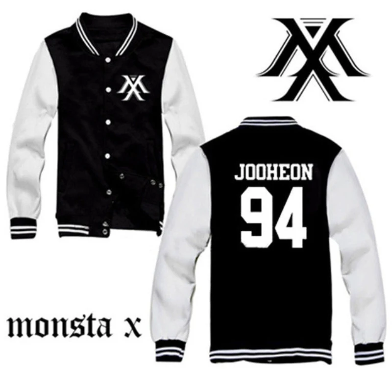 Бейсбольная форма Mainlead Kpop MONSTA X Clan 2 5 Part.1 верхняя одежда для мужчин и женщин