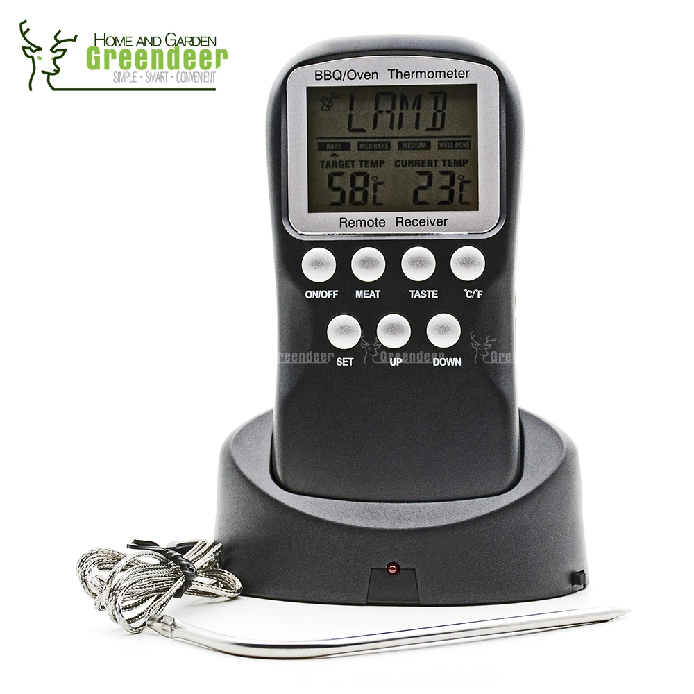 Цифровой термометр для мяса удаленного беспроводного кухня зонд еда