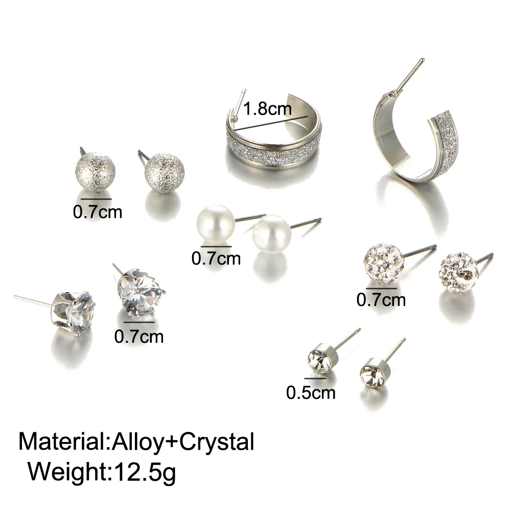 В том случае если мне 6 пара/лот модное серебряное кольцо Цвет серьги гвоздики