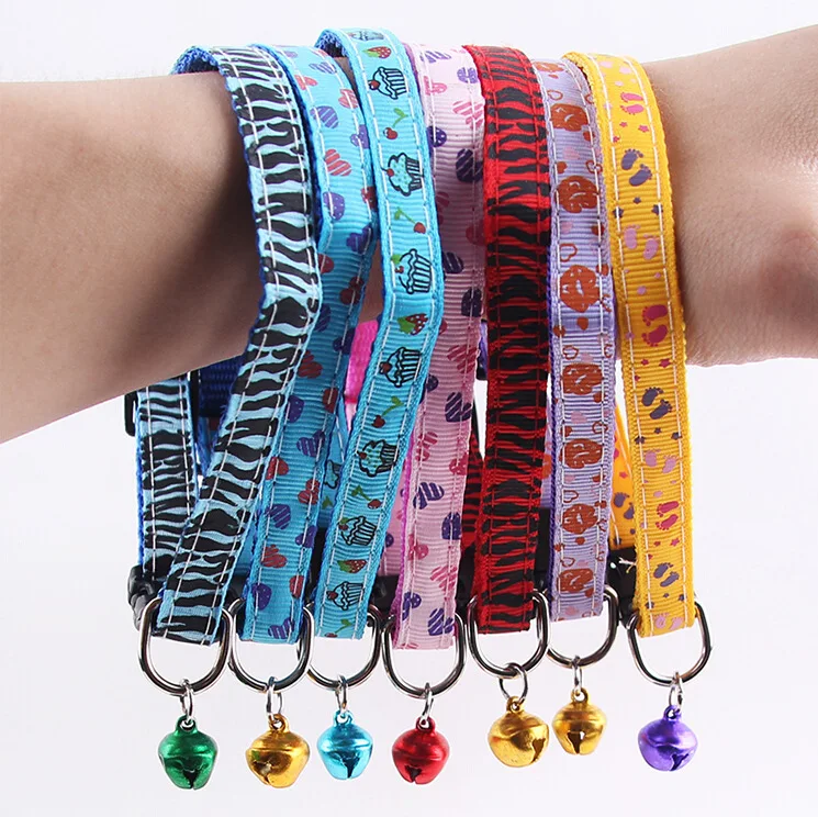 Маленький ошейник для собак кошек щенков нейлоновый поводок питомца собаки