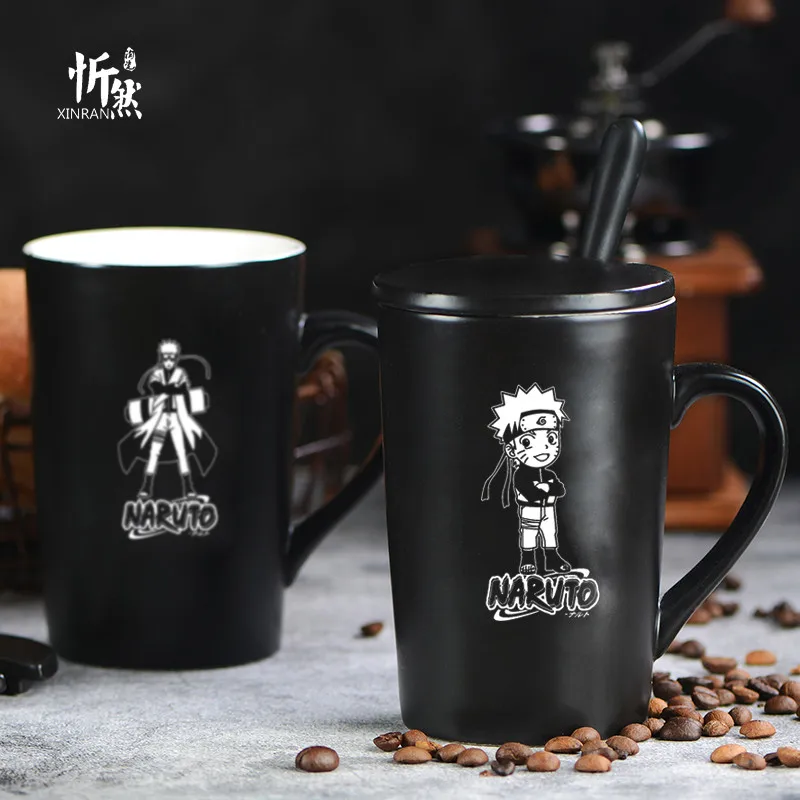 Oussirro Dragon Ball Z DBZ Бесконечность кружки чистого цвета керамические кружки чашка с крышкой и ложкой кухонный инструмент подарок