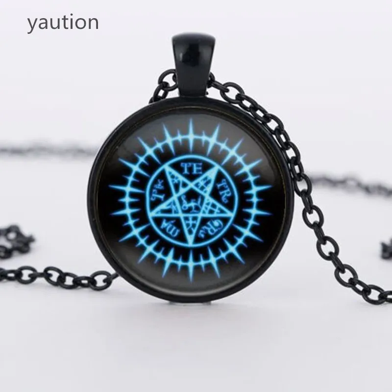 Подвеска в стиле Викки ожерелье с голубыми пентаграммами|necklace jewelry|jewelry wholesalewholesale