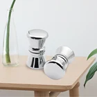 2 шт.лот 3,5 см круглая Раздвижная стеклянная дверная ручка с одним отверстием ABS хромированные дверные ручки для душевой кабины аксессуары для душевой кабины