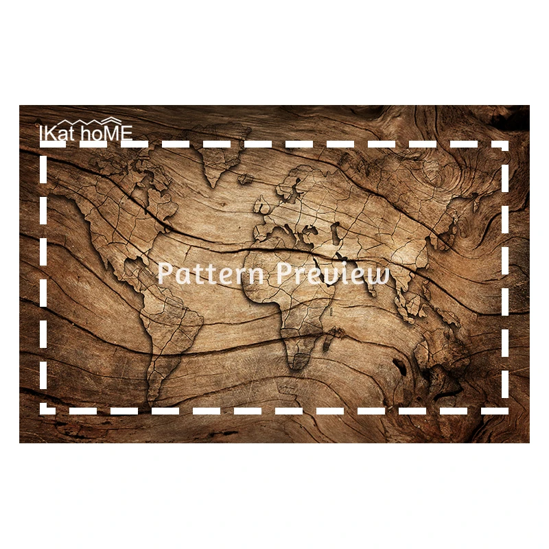 

Anti-dirty Large Table Cloth Waterproof Tablecloth Wood World Map Rectangular Tablecloth Wedding Round Tablecloth Oilproof Cover