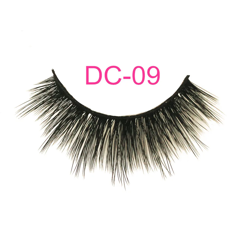 DC-009 NEWCOME 24 стиля 3D 6D накладные ресницы из норки полная полоса ресницы ручной работы мягкие ресницы Think Cross наращивание ресниц макияж - Цвет: DC-009