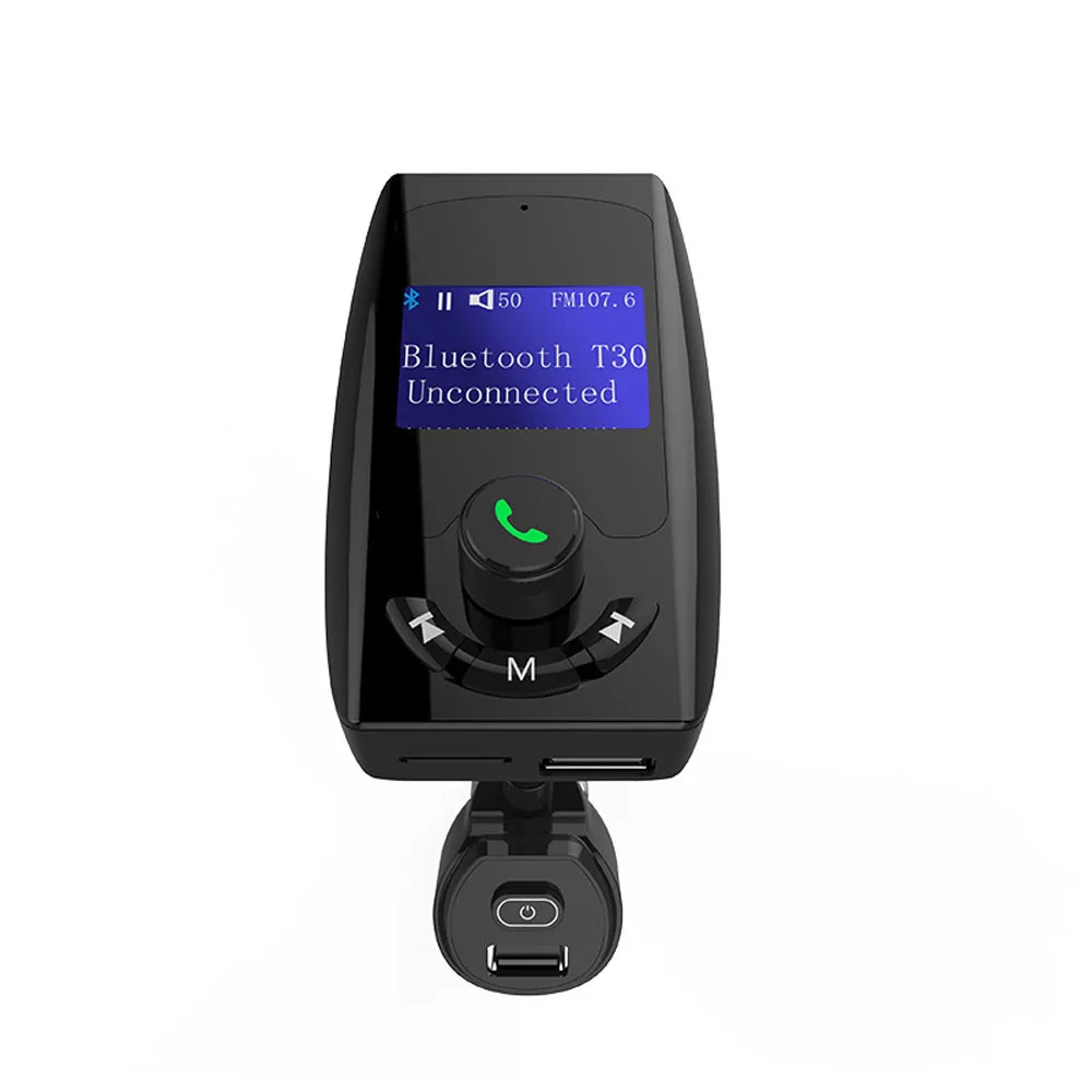 2019 Многофункциональный fm передатчик Bluetooth 4 2 автомобильный mp3 плеер с двойным USB