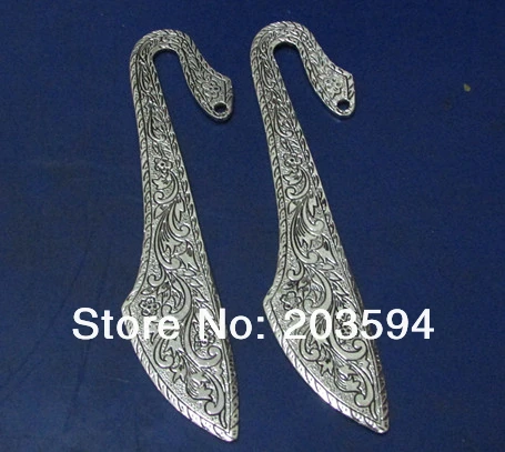 

Wholesale 10Pcs /Lots Antique Silver Metal Phoenix Bookmark with loop