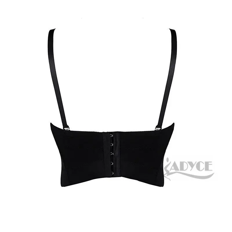 Женский облегающий Топ Adyce черный топ из вискозы с бисером на тонких лямках